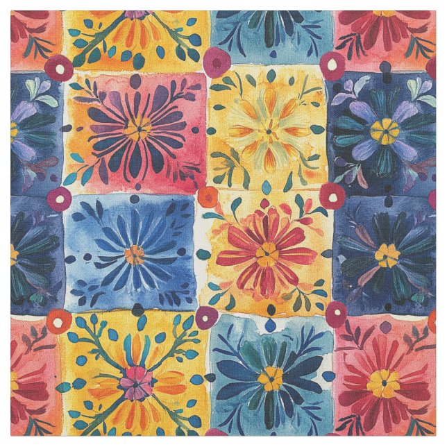 Tecido Papel Picado Floral - Patterno (Detalhe)