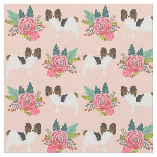 Tecido papillon cão rosa