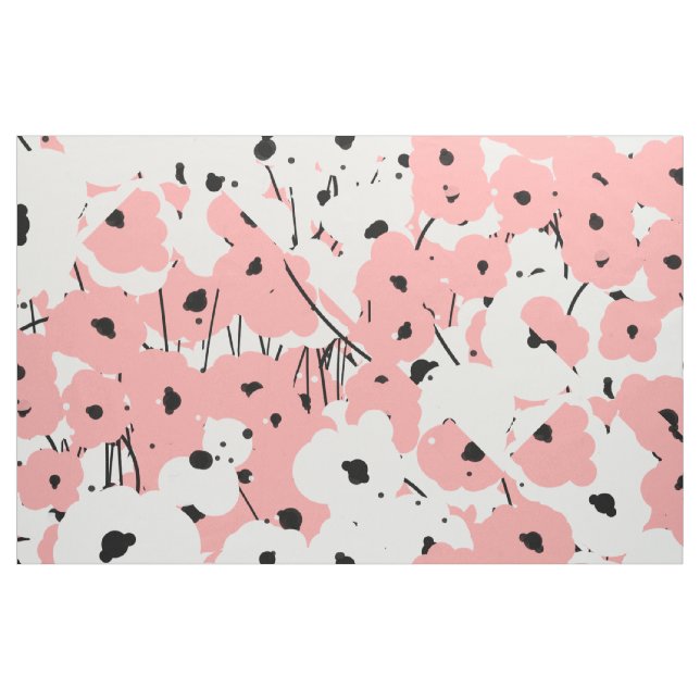TECIDO PAPOILAS CHIQUES DO COSTUME FABRIC_MOD (Fat Quarter)