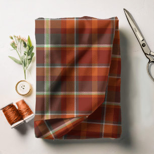 Tecido Paprika do teste padrão do Tartan e ardósia ID21