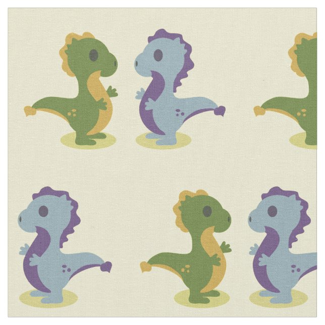 Tecido Par de Dinossauro Cólvora Troço_Trova (Detalhe)