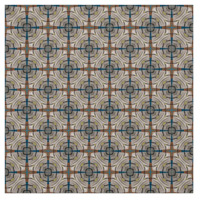 Tecido para móveis Glitch2 Teal Brown (Modelo)