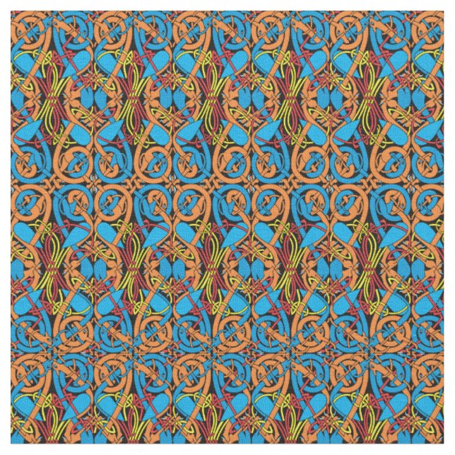 Tecido Parentesco Celtic Knot Lindisfarne (Detalhe)