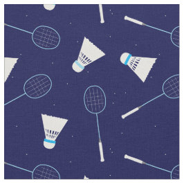 Tecido Parênteses retos e raquetes do jogador de badminto