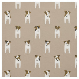 Tecido Parson Jack Russell Terriers Cães bonitinhos de qu