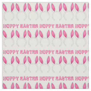 Tecido Páscoa Rosa Rosa Coelho Coelho Cor-de-Obra Orelha 