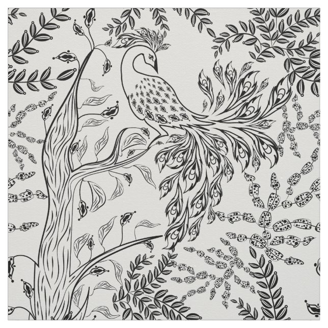 Tecido Pássaro de fogo, pássaro (Modelo)