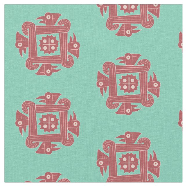 Tecido pássaro de quatro sentidos (Detalhe)