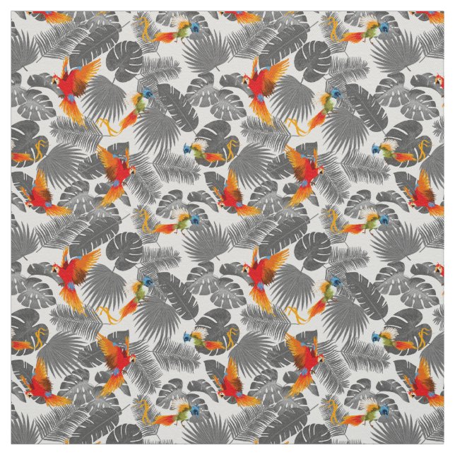 Tecido pássaros tropicais (Modelo)