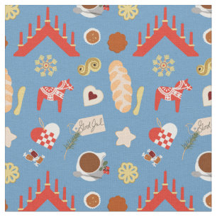 Tecido Pastas de Natal escandinavas/suecas design