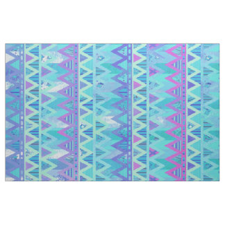 Tecido Pastel claro asteca tribal de Chevron do