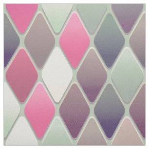 tecido pastel de diamante verde rosa impressão