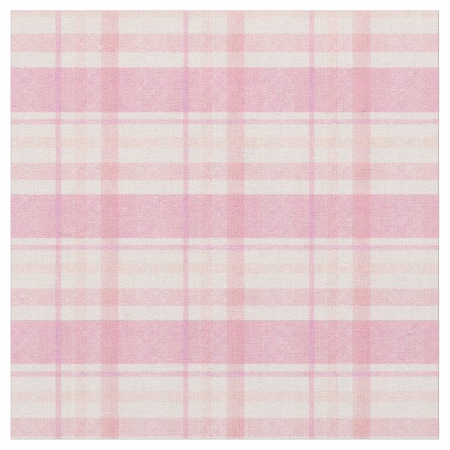 Tecido Pastel Pink and Orange Plaid (Detalhe)