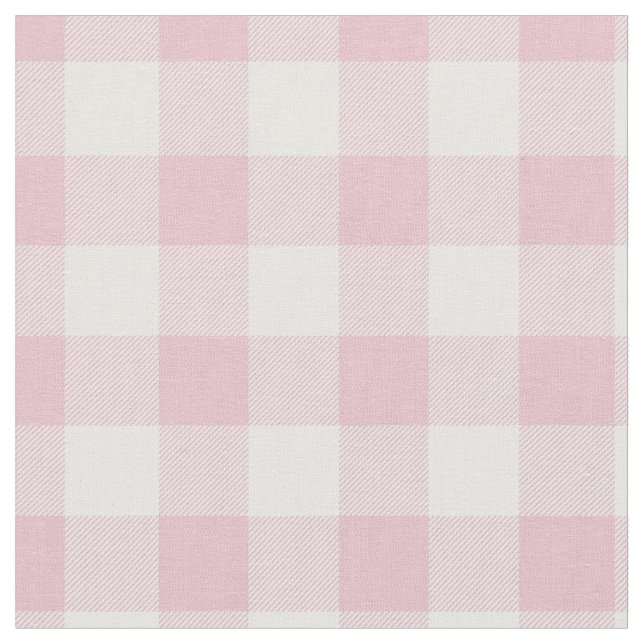 Tecido Pastel Pink & White Plaid Gingham (Detalhe)