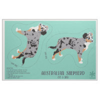 Pastor australiano Aussie Dog Cut and Sew