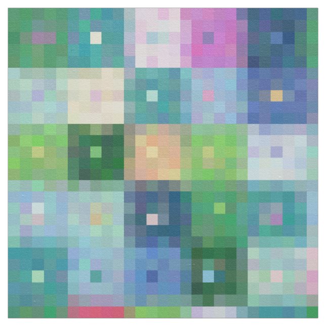 Tecido Patamares de coloração de blocos de pixel modernos (Modelo)