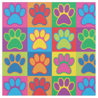 Tecido Patas do pop art