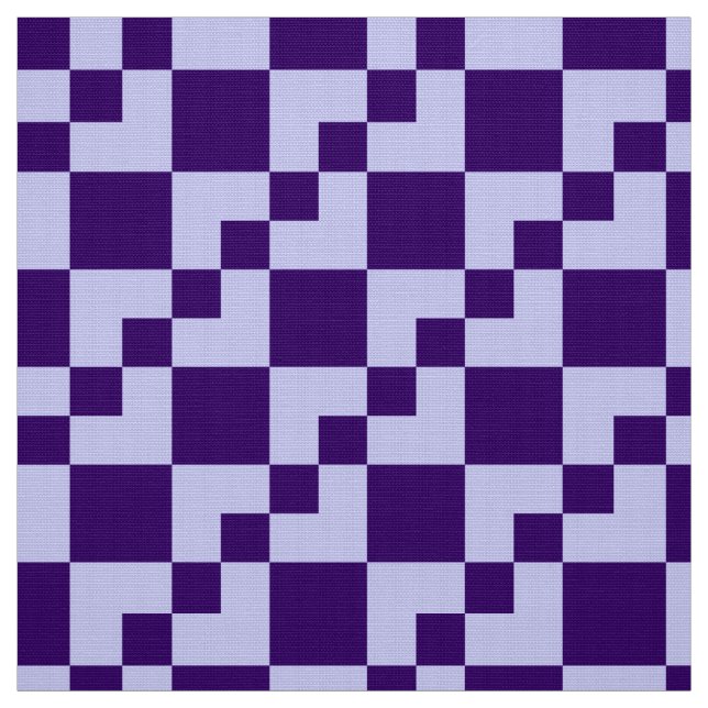 Tecido Patchwork Domino - Pó Azul e Profundo Roxo (Modelo)