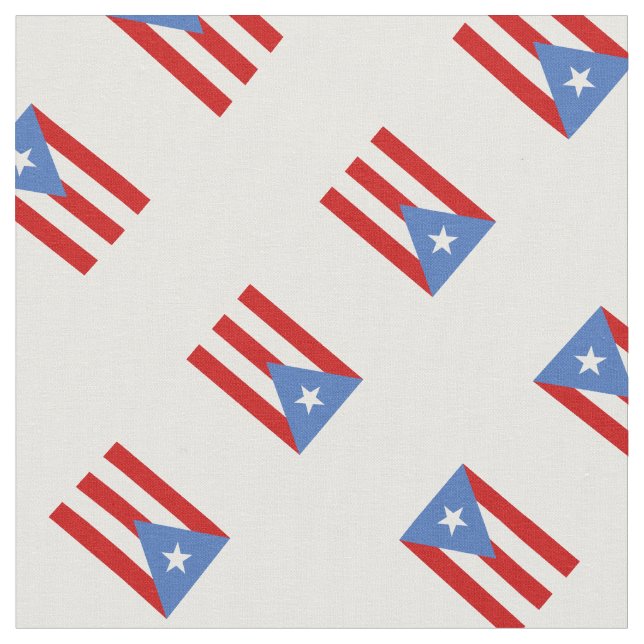 Tecido Patriótico: Bandeira de Puerto Rico (Detalhe)