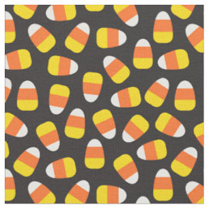 Tecido Patterno de Halloween Candy Corn