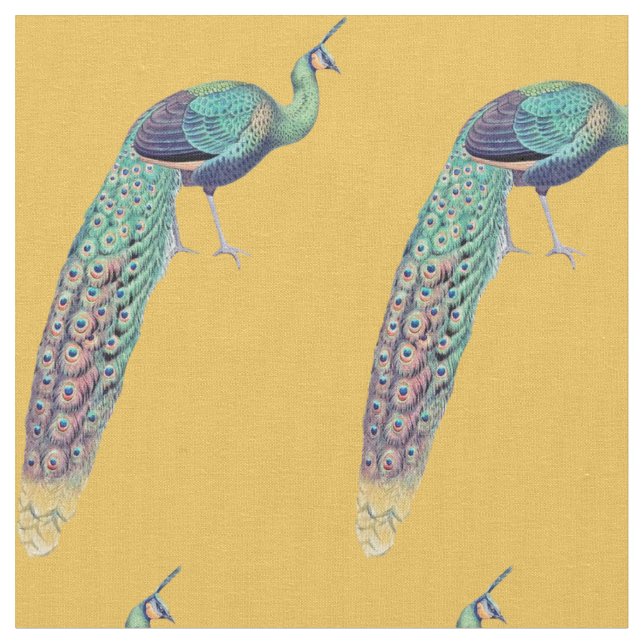 Tecido Pavão dourado (Detalhe)