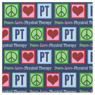 Tecido Paz Amor Terapia Física