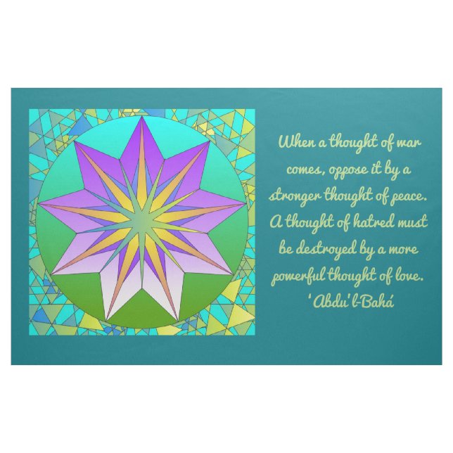 Tecido Paz e amor (Jarda)