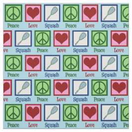 Tecido Peace Love Squash Racquet Sports