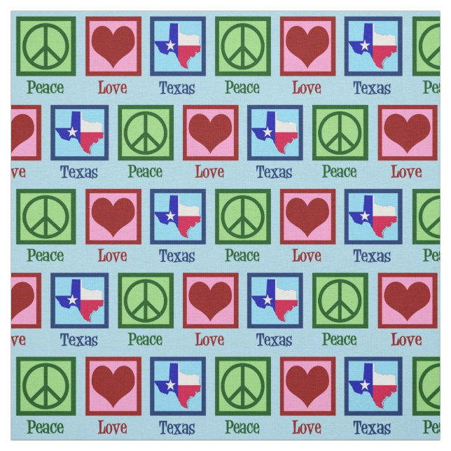 Tecido Peace Love Texas Orud Texan (Modelo)