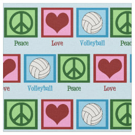 Tecido Peace Love Voleibol
