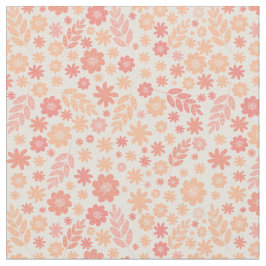 Tecido Peach Airy Wildflower Meadow Standard