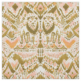 Tecido Peach Watercolor Dourado de Leão de DENTRO PRIDE