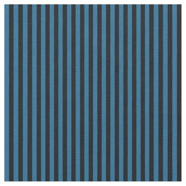 Tecido peacock blue and black stripes (Detalhe)