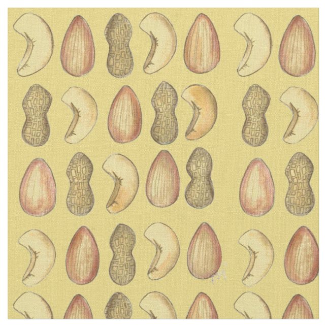 Tecido Peanuts Cashews amêndoas Loucos mistas Comida de l (Detalhe)