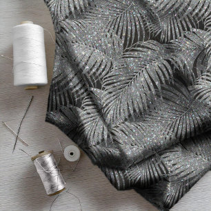 Tecido Peça de retorsão deixa padrão em prata ID831