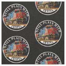 Peças fixas com locomotiva de motores diesel