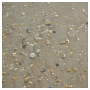 Tecido Pedras de Borda d'água Conchas Oceano de Praia Ver