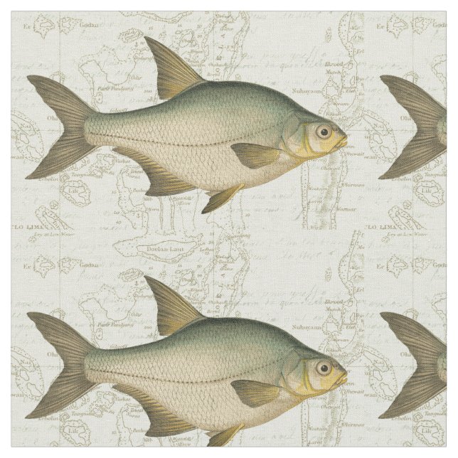 Tecido Peixe água fresca no Mapa (Detalhe)
