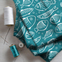 Peixe desenhado à mão e bolhas ID489