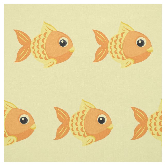 Tecido Peixe Dourado Fofo (Modelo)