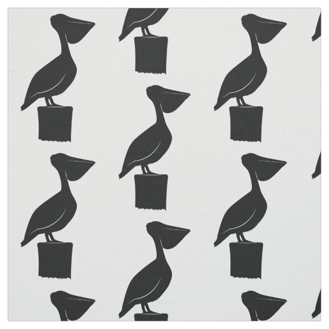 Tecido Pelicano em um cargo na silhueta (Modelo)