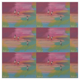 Tecido Pelicanos de Verão ao Sunset