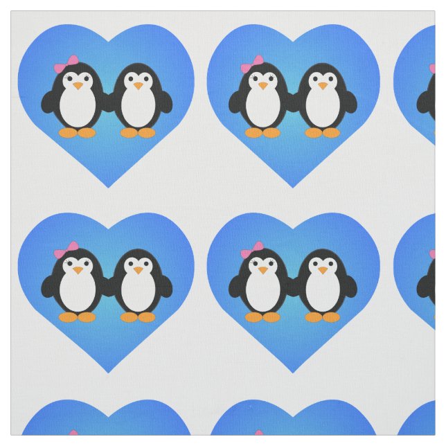 Tecido Penguin Love (Modelo)