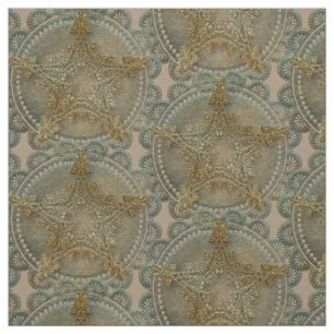 Tecido Pentáculo de Flores Pagan Wiccan