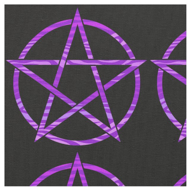 Tecido Pentagram roxo da zebra (Detalhe)