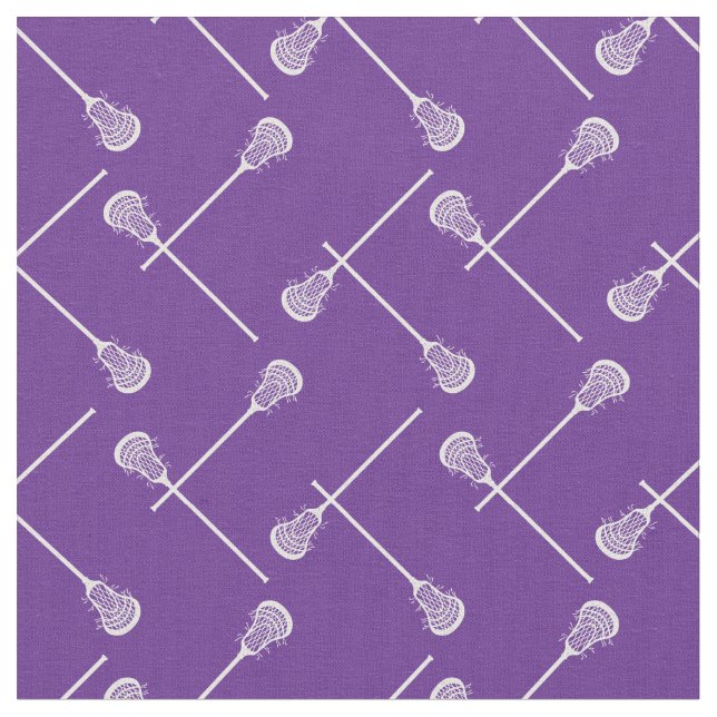Tecido Pentes Brancas Roxas De Lacrosse Patteradas (Detalhe)