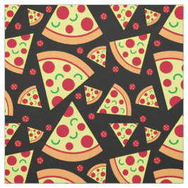 Tecido Pepperoni Pizza fatias Diversão Padrão de Comida P