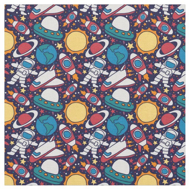 Tecido Pequeno Astronauta (Detalhe)