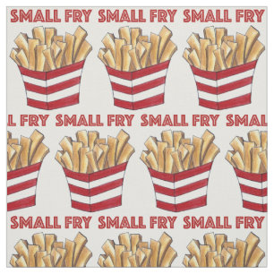 Tecido Pequeno Fry Foodie França Fries Comida Chá de fral