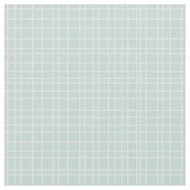 Tecido Pequeno Grid Desenhado à Mão - azul turquesa suave (Detalhe)